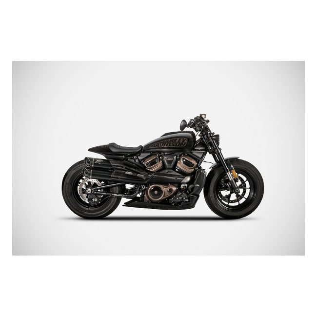 Zard, Sistema De Escape Para Sportster S Gt. Negro Mate