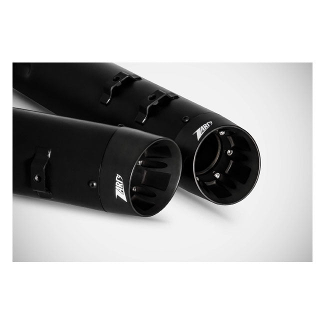 Silenciadores Zard Inox Para Touring Slip-On. Negro Mate