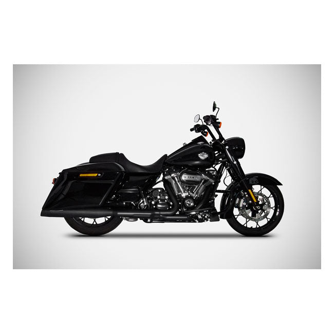 Silenciadores Zard Inox Para Touring Slip-On. Negro Mate