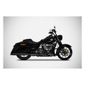 Zard Stainless Steel Touring Slip-On Mufflers. Matte Black