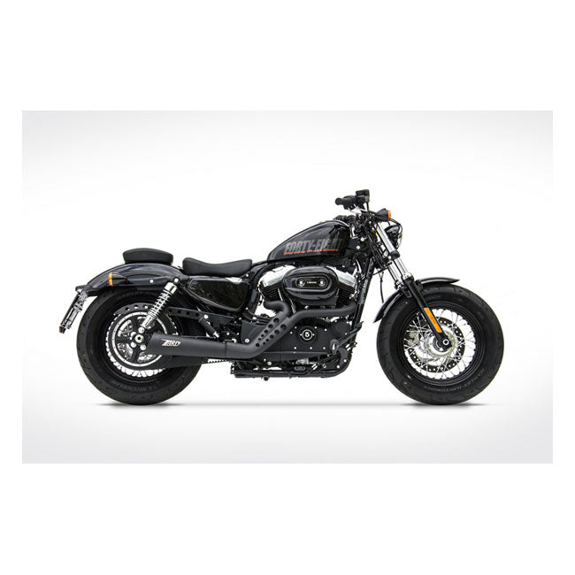 Zard, Escape Sport 2-1 Para Xl Sportster. Negro