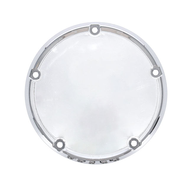 Derby-Deckel, gewölbt, glatt, Chrom für Harley Davidson