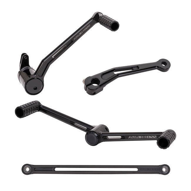 Arlen Ness, Kit De Control De Pie De Talón/Punta Speedliner. Negro Para Harley Davison FLT/Touring