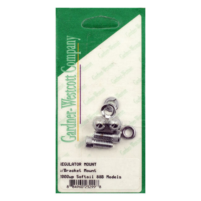 GW Chrome Allen Key Rectifier/Voltage Regulator Mounting Kit for Harley-Davidson 2000 Softail