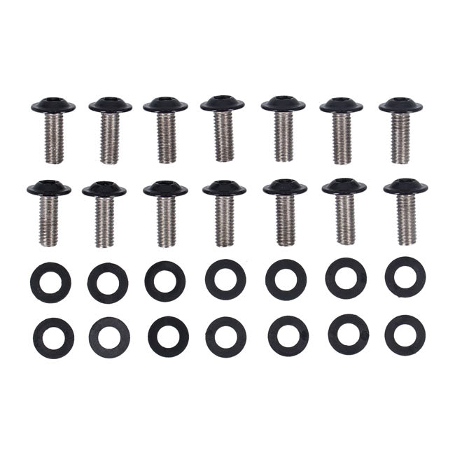 Screws4Bikes, Kit De Tornillos Alerón De Mentón Para Harley Davidson