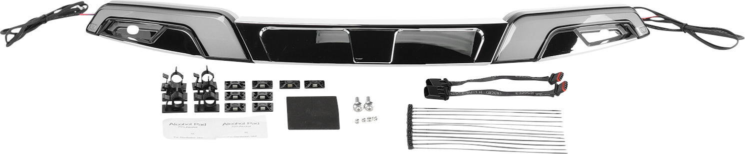 Chrome Tracer Windschutzscheibenverkleidung LED-Leuchten für Harley Davidson