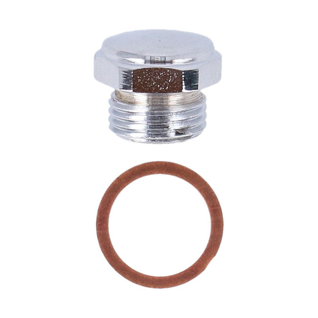 Paughco, Tapón De Distribución/Distribución. Allen Estilo Oem. Cromo Para Harley-Davidson