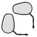 Espejos Retrovisores Conicos Negro Homologados Para Harley-Davidson