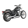 Silenciadores slip-on Vance & Hines cromados para Harley Davidson