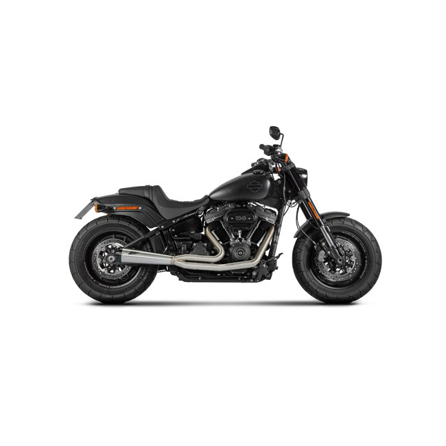 Zard, 2-1 short cone exhaust system for Softail M8. Flat