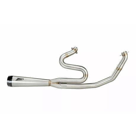Sistema de escape Zard M8 Touring 2-1 de acero inoxidable. Crudo