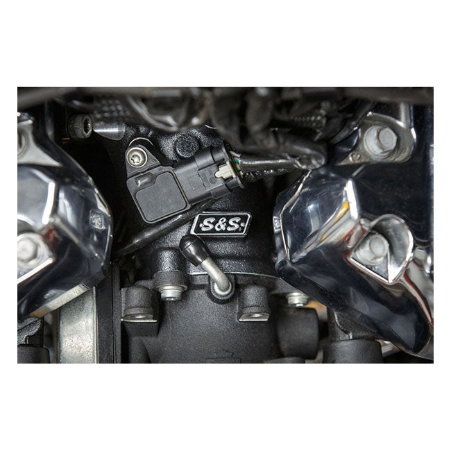 S&amp;S Ansaugstutzen mit CNC M8 55mm Premium Port für Harley-Davidson 27300121