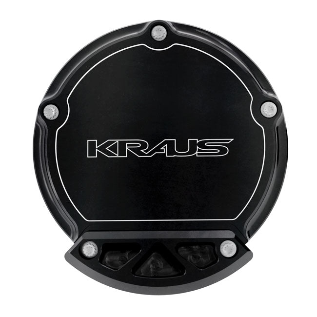 Kraus, Pro Line Sliding Derby Cover. Schwarz für Harley-Davidson