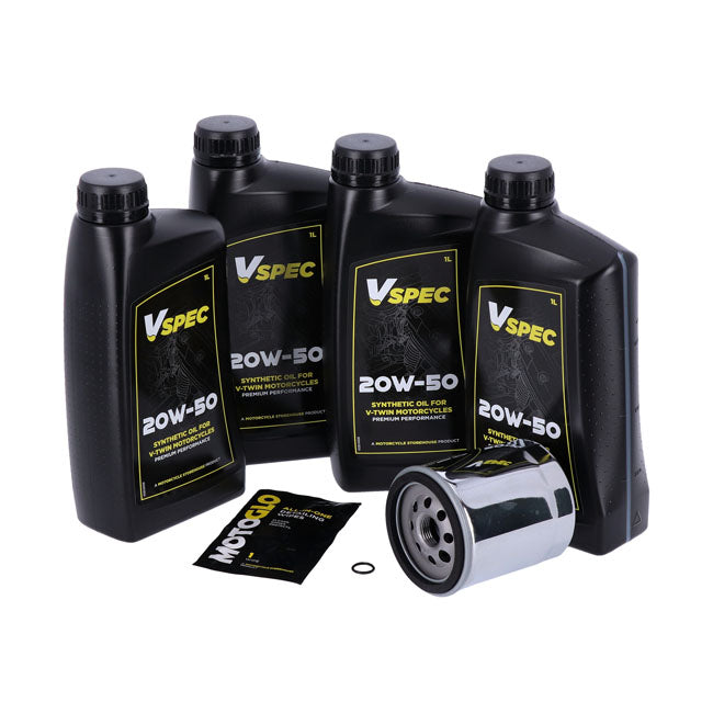 20W50 Synthetic Engine Oil Maintenance Kit for Harley-Davidson Touring, Trike