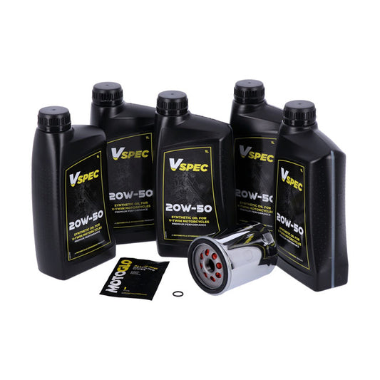 20W50 Synthetic Oil Change Kit für Harley-Davidson Softail und Touring