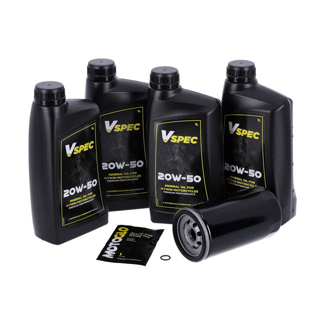 Kit Cambio Aceite Mineral 20W50 Para Harley-Davidson Dyna