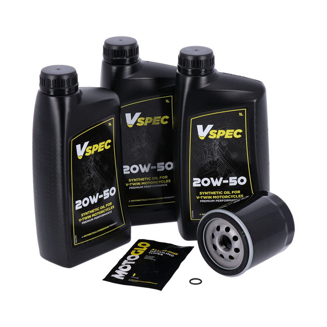 Kit Cambio Aceite Sintético 20W50 Para Harley-Davidson Softail Y Dyna