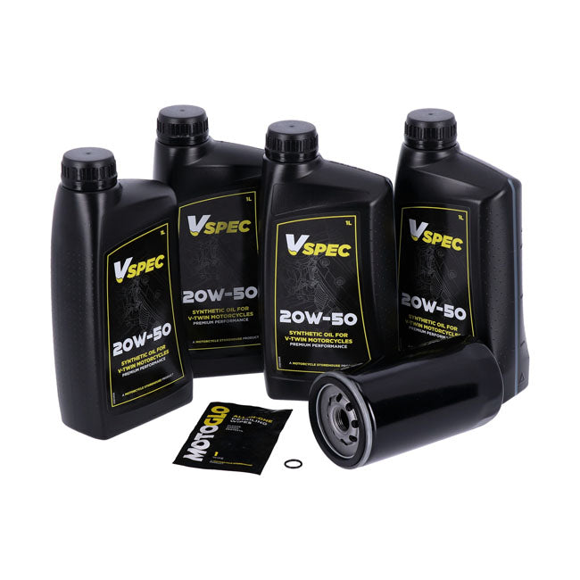 Kit di cambio di olio sintetico 20W50 per Harley-Davidson Dyna