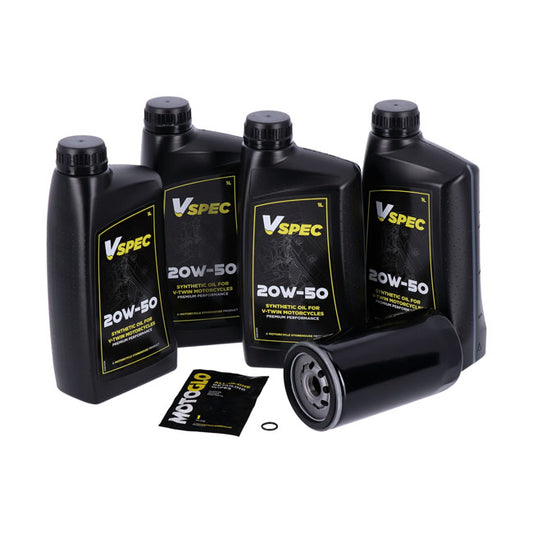 Kit di cambio di olio sintetico 20W50 per Harley-Davidson Dyna