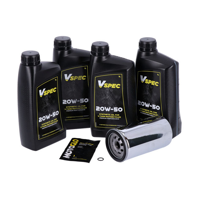 Kit Cambio De Aceite Sintético 20W50 Para Harley-Davidson Dyna