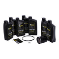 Kit Cambio Aceite 'Big Oil'. Totalmente Sintético. Filtro Negro Para Harley Davidson Touring,Trike