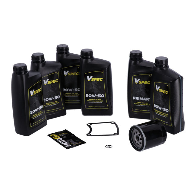 Kit Cambio Aceite 'Big Oil'. Totalmente Sintético. Filtro Negro Para Harley Davidson FLT/Touring