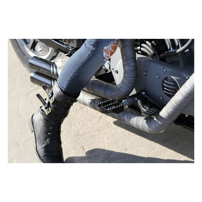 Estriberas Burly Estilo MX Negras Para Harley-Davidson