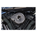 S&amp;S Stealth Teardrop Air Filter Kit. Lava Chrome for Harley-Davidson