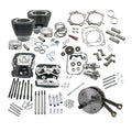 S&amp;S 124" Touring Hot Setup Kit with Heads, Twin Cam, Black for Harley Davidson