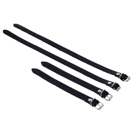 Alforja Longride cuero negro liso para Harley Davidson