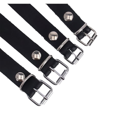 Alforja Longride cuero negro liso para Harley Davidson