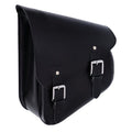 Bolsa para basculante Longride. Cuero negro liso