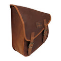 Bolsa para basculante Longride. Algodón encerado marrón