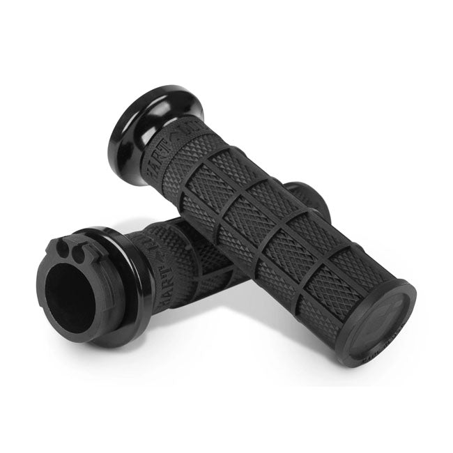 ODI, Hart-Luck Full-Waffle Black Lock-On Cable Grips für Harley Davidson V-Twin