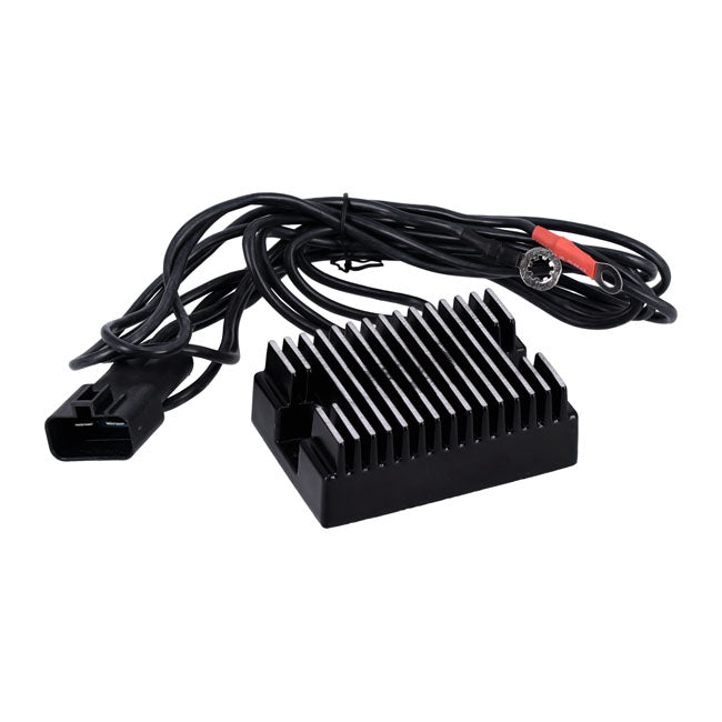 MCS, Regulador/Rectificador De Voltaje. Negro Para Harley Davidson 2000 Softail