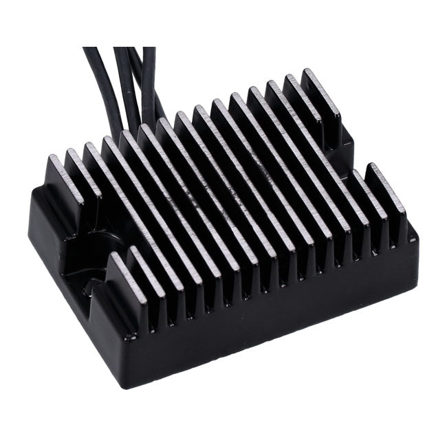 MCS, Regulador/Rectificador De Voltaje. Negro Para Harley Davidson 2000 Softail