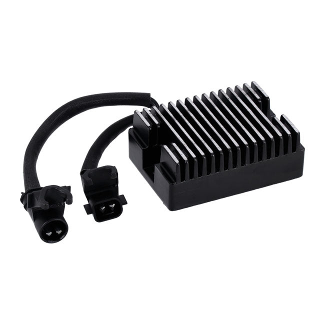 MCS, Regulador/Rectificador De Voltaje. Negro Para Harley Davidson 09-13 XL Sportster