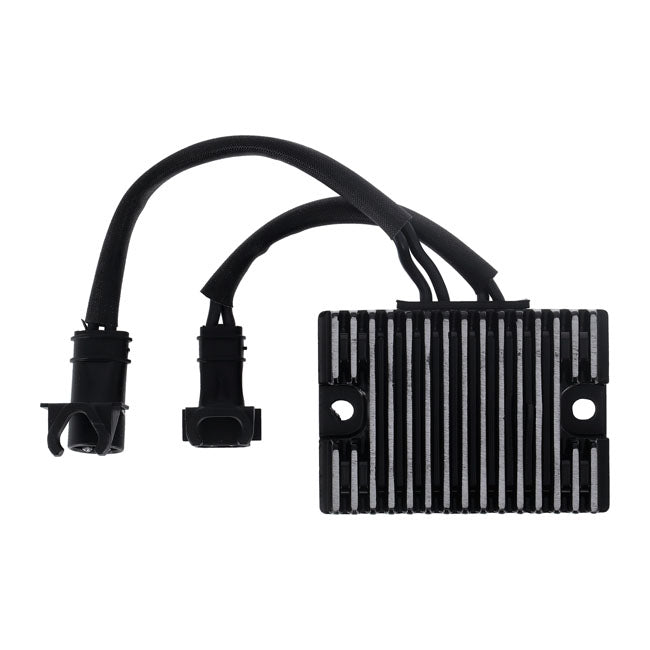 MCS, Regulador/Rectificador De Voltaje. Negro Para Harley Davidson 09-13 XL Sportster