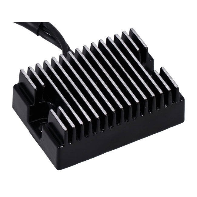 MCS, Regulador/Rectificador De Voltaje. Negro Para Harley Davidson 1991 XL
