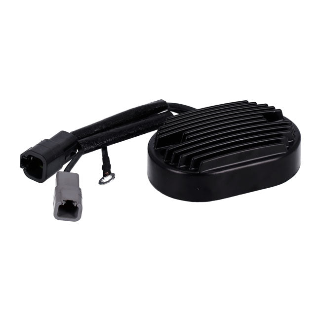 MCS Spannungsregler/Gleichrichter. Schwarz für 2007 Harley-Davidson Softail