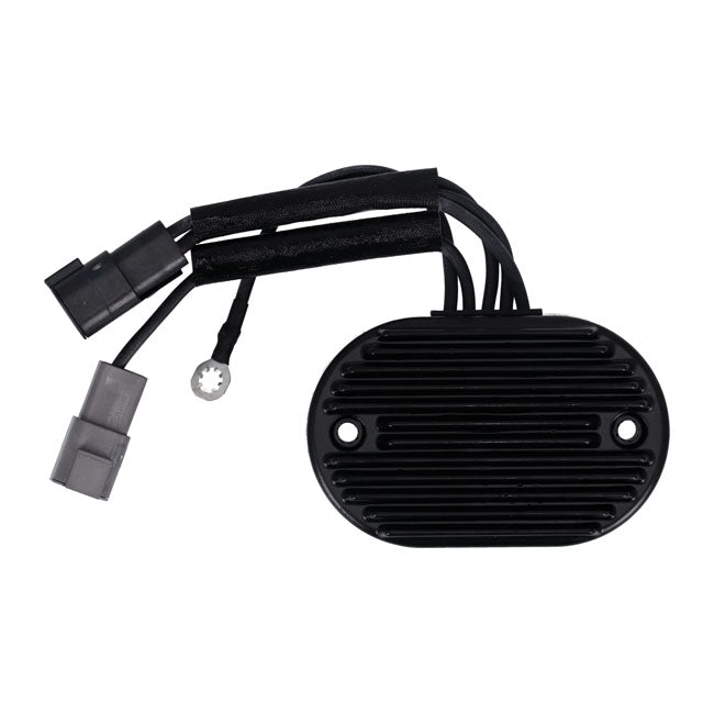 MCS Spannungsregler/Gleichrichter. Schwarz für 2007 Harley-Davidson Softail