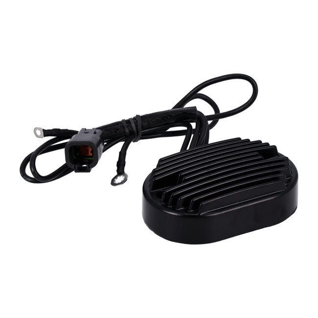 MCS Spannungsregler/Gleichrichter. Schwarz für Harley-Davidson 01-06 Softail