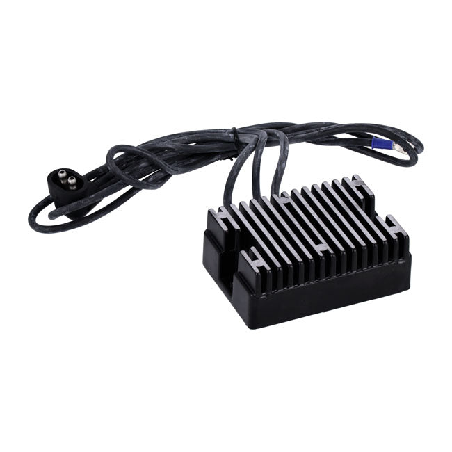 MCS, Regulador/Rectificador De Voltaje. Negro Para Harley Davidson 89-99 Evo Big Twin
