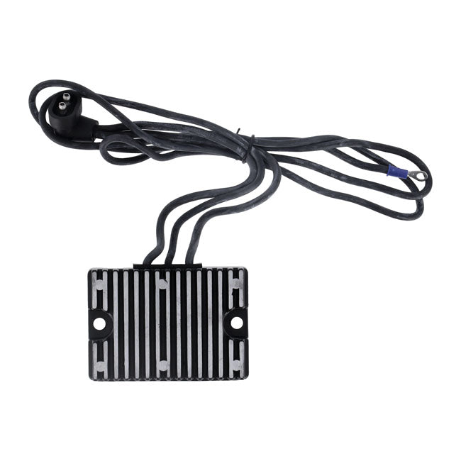 MCS, Regulador/Rectificador De Voltaje. Negro Para Harley Davidson 89-99 Evo Big Twin