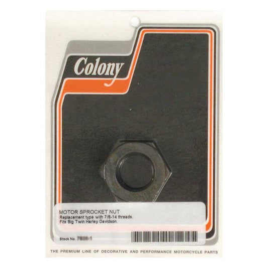 Colony, Motor Piñon Nut voor Harley Davidson 55-E70 FL