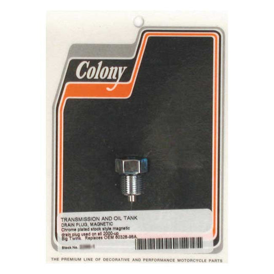 Colony, oil drain plug, magnetic for Harley-Davidson