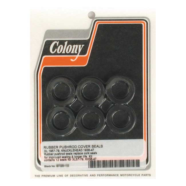 Colony, Kit De Sello De Tapa De Varilla De Empuje 36-47 Y 57-E79 Para Harley Davidson