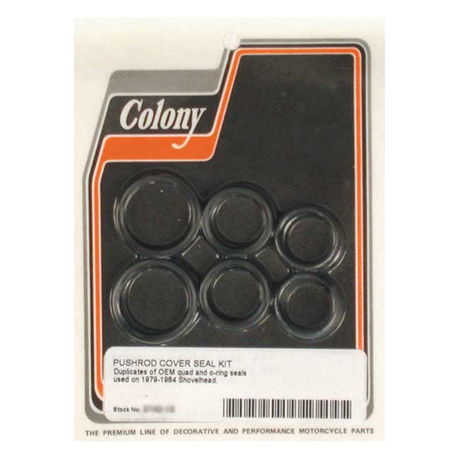 Colony, L79-84 BT Pushrod Cap Seal Kit for Harley Davidson