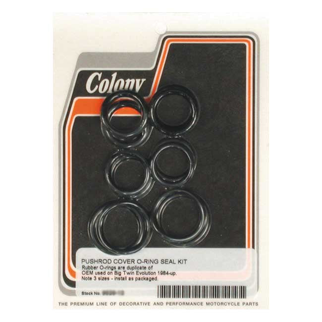 Colony Pushrod Cap Seal Kit 84-99 for Harley Davidson