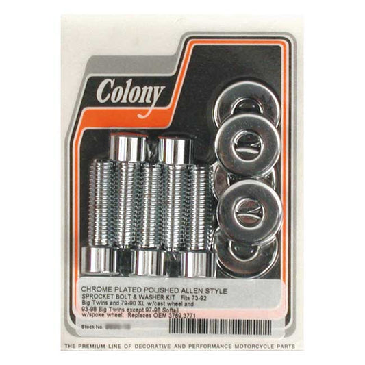 Colony, Kit De Pernos De Rueda Dentada Para Harley Davidson